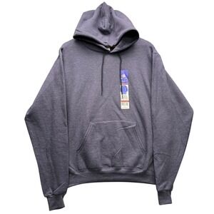 Champion Hoodie Men's Size M Gray Pullover Cotton Blend Sweatshirt